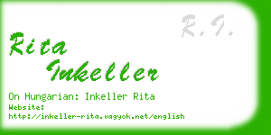 rita inkeller business card